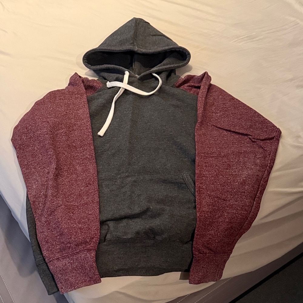 Fleece Factory 2 tone hooded sweatshirt
